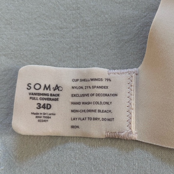 NWT Soma Vanishing Back full coverage bra - Picture 8 of 8